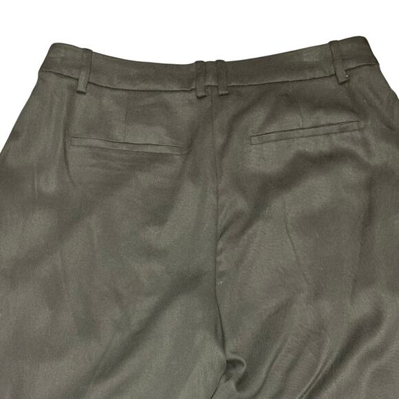 New J. Crew Black Wide Leg Pleated Slacks Dress Work Pants Women's 6 Petite - Picture 8 of 12